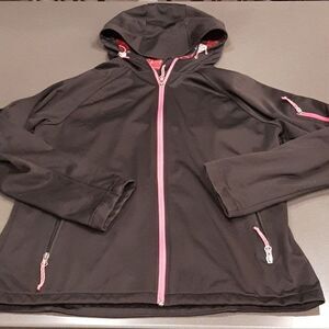 White Sierra Black and Pink Hooded Jacket